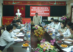 Đồng chí Hoàng Việt Cường, Bí thư Tỉnh ủy kết luận buổi làm việc tại Sở Xây dựng